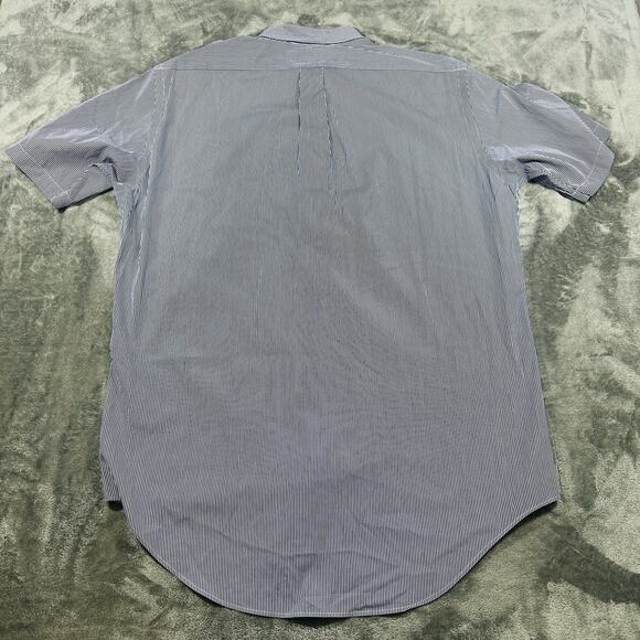 Polo Ralph Lauren Classic Fit Shirt Mens Medium Blue/White Striped Button Down - Picture 5 of 10